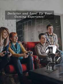 3-Tier Acrylic Game Controller Display Rack, Headphone & Console Storage Holder Stand - Multicolor - View 11