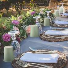 90/50/20/10个装纸杯，派对纸杯，鼠尾草绿纸杯，冷饮杯和咖啡杯，派对饮具，适合生日派对、婚礼、母亲节等场合 - 薄荷綠 - 查看 8