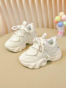 3pcs Toddler Boys/Girls Breathable Sports Shoes, Children Mesh Sneakers, Infant/Toddler Casual Shoes, 1-12 Years Old, Spring/Autumn - Hot Pink - View 5