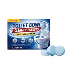 Jakehoe 12pcs Toilet Cleaning Tablets, Bathroom Toilet Cleaner Removes Stains & Limescale, Freshens & Brightens - Solid State - View 10