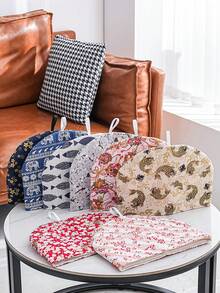 1pc Floral Fabric Insulated Tea Pot Cover, Cotton Dessert Tray Lid - Multicolor - View 11