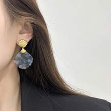 Elegant Colorful Shell Earrings, Luxury Ocean Romantic Delicate Design Versatile Earrings For Women - tetesan air - View 5