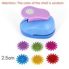 Random Color Flower Furador 7*6*4cm Diy Paper Cut Eva Foam Maker Puncher Scrapbooking Labor Saving For Hole Punch Embossing - Multicolor - View 17