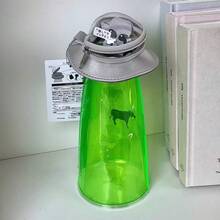 UFO外星人主题透明铅笔袋 | 透明绿色文具袋，带迷你外星人收纳袋，适用于桌面收纳 - 外星人筆袋 - 查看 4