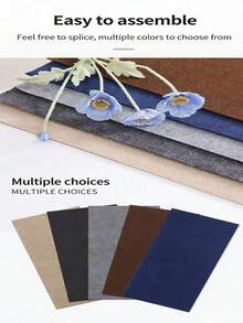Non-Slip Office Carpet, Suitable For Carpeted And Tiled Areas; Durable Anti-Dirt Square Carpet With Self-Adhesive Backing, Washable - Includes DIY Square Carpet Adhesive - D - View 2
