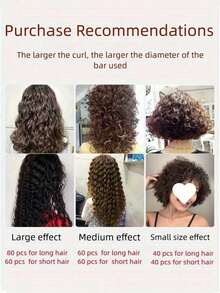 20个螺旋卷发器，DIY造型工具，免加热卷发器，造型套装，美妆工具套装，女士配饰礼品，礼物，旅行，上学，返校季 - A - 查看 3