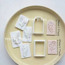 复古花鸟饼干模具 情人节燕子翻糖蛋糕饼干切割模具 椭圆形边框饼干模具 烘焙工具 - 白色 - 查看 7