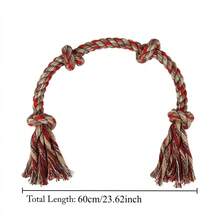 Durable Camouflage Red Colorful Braided Dog Rope Toy For Large Breeds - Heavy Duty Tug Of War Toy, Interactive Chew Toy For Aggressive Chewers, Reduces Boredom,Perfect For Playtime & Training - Multicolor - View 9