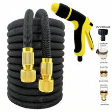 Bộ vòi tưới vườn có thể thu gọn, súng phun nước áp lực cao dùng để rửa xe. - B - Xem 7