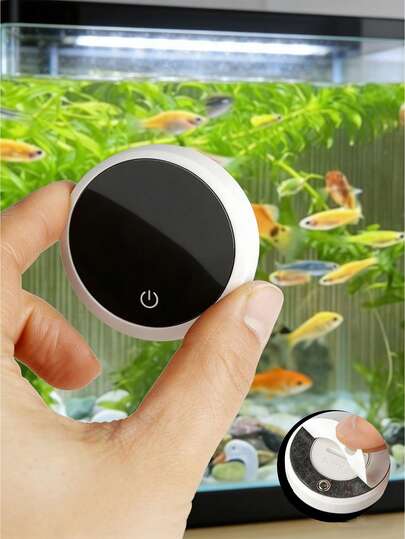 水族箱加热器和温度计套装：智能LED数字显示屏，带背胶的温度计，适用于鱼缸，实时水温监测，精确温度测量，设计紧凑，温度范围0-60°C
