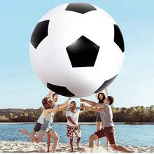 Pelota de playa inflable arcoíris, 6 colores, decoración para fiesta de piscina de verano, adecuada para césped, playa, juegos de equipo de playa, regalos, artículos de fiesta, artículos esenciales de playa, juegos de piscina, juegos de natación, juegos inflables - Multicolor - Ver 2