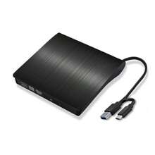 外置 USB 3.0 刻录机，金属拉丝外观，适用于笔记本电脑外置 CD/DVD 光驱 - 彩色 - 查看 10