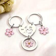 3pcs/Set Mom And (Son/Daughter) Heart-Shaped Family Letter Keychain (Mom/1/2) Detachable Link Design, Suitable For Daily Use Mother-Daughter Emotional Gift - Multicolor - View 4