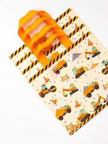 25/50个装工程车图案礼品袋，婴儿派对塑料手提袋，糖果袋，工程车主题生日派对回礼袋，婴儿派对装饰，派对回礼手提袋，婴儿派对礼物，性别揭晓派对用品，一周岁生日派对装饰，婴儿派对用品，生日礼物，婴儿派对回礼 - 工程車 - 查看 7