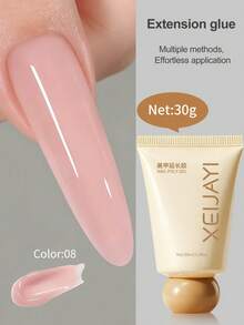 1支30毫升美甲延长胶，水晶延长胶，美甲贴纸，打造更长更坚固的指甲 - 彩色 - 查看 25