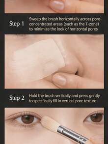 Cọ tán kem nền WAKEMAKE Spatula Wide Foundation Brush - Đầu phẳng vát Kabuki, dùng cho kem nền dạng lỏng & kem, thiết kế đa năng, không để lại vệt, lông cọ thuần chay, chất lượng dành cho chuyên gia trang điểm. - trắng - Xem 7