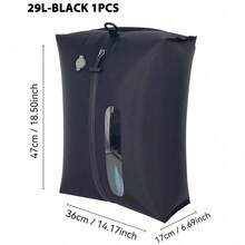 29升/16升轻便可重复使用户外旅行真空压缩袋，带拉链密封和单向阀设计 - A - 查看 2