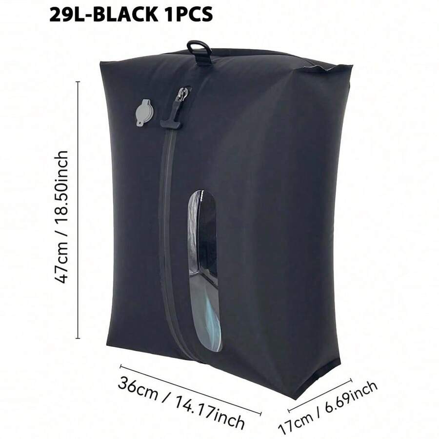 29升/16升轻便可重复使用户外旅行真空压缩袋，带拉链密封和单向阀设计