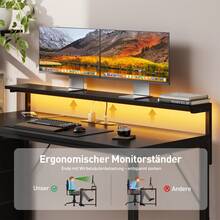 HLONONE Home Office Desks - màu đen - Xem 4