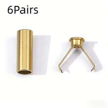 6/12/20Pairs Metal Rope Buckle Hoodie Pants Waistband Cap Rope Pendant Clip Buckle Rope End Clasp Accessories Metal Hanging Plated Bell For Sweatshirt Pants Head Cap Rope Button Decorative Buckle Rope Stop Buckle - Multicolor - View 20