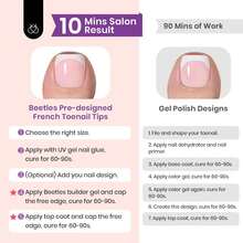 Beetles 16 Sizes 192 Pcs Square Toe Nail Tips - Full Cover Fake Acrylic Toenails, Pre-Etched Double Matte Press On, Soft Gel Toe Nail Extensions For Women - Móng chân ngắn vuông - Xem 6