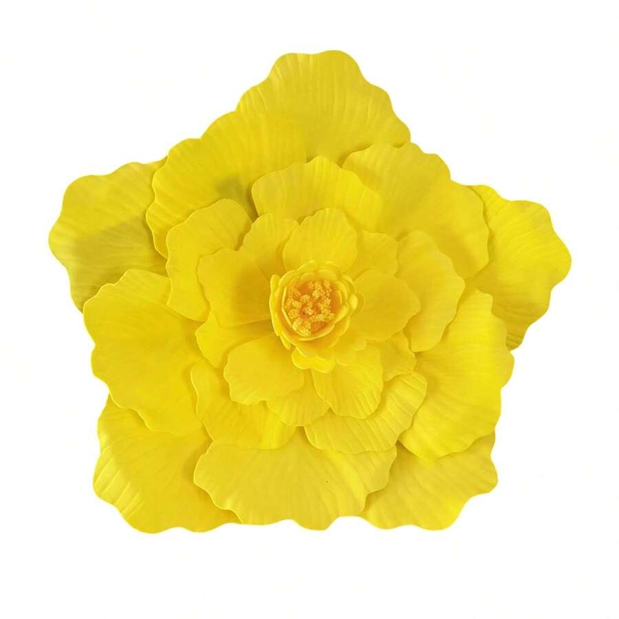 Giant Flower For Decoration Jumbo Peony Big Artificial Flower For Wedding Party Backdrop Ceremony Photography Props - Yellow - View 1
