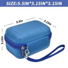 ALKOO Digital Camera Case Compatible With Zheozeig For Duluvulu For TEBNGIHNM For Oiadek For KVUTCIEIN For Femivo For Fulealfly 4K Vlogging Camera. Storage Holder Bag For PowerShot Camera (Box Only) Digital Bag Storage Case Electronic Organizer Camera Bag Holiday Essential Travel Essentials - Blue - View 5