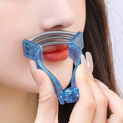 1pc Spring-Loaded Facial Hair Remover, New Face Lip Hair Removal Tweezer, Eyebrow Trimmer For Men & Women, Suitable For Travel And Home Use