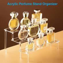 4 Tier Acrylic Display Risers, Clear Perfume Organizer Stand, Large Cupcake Stand Holder, Dessert Display For Party, Display Shelf For Figure And Collection, Riser Stand For Decoration And Organizer - one-size - View 5