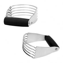 Dao cắt bánh ngọt 1 mảnh, dao trộn bột chuyên dụng làm bằng thép không gỉ, lưỡi dao dày và sắc bén, dao cắt bột dùng để cắt bơ làm bánh ngọt, dễ trộn, có thể rửa bằng máy rửa chén, (Màu đen) - Nhiều màu - Xem 4