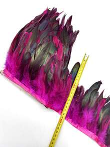 1Meters Natural Chicken Rooster Tail Feathers Trims Fringe Ribbons For Sewing Accessories DIY Plumes Dream Catcher Decor 13-18cm - A - View 12
