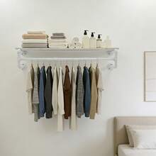WANLECY Perchas de ropa - Blanco - Ver 3