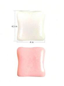 慢回弹泡沫面包黄油挤压减压玩具，弹性挤压球，拉伸压力球，泡沫球挤压玩具，感官手指玩具，缓解焦虑，派对礼物，生日礼物，送给家人和朋友的最佳礼物，成人手指玩具 - 彩色 - 查看 6