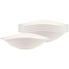 Villeroy & Boch - Vapiano Schalen-Trio 6 teilig weiß, Spülmaschinenfest, Mikrowellensicher, Geschirrset, Pastaschalen, Salatschalen, Suppenschalen, Keramik Schalen, Schüsseln Tief, Premium Porzellan HLYJ - Pastaschale - Übersicht 12