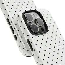 Soft & Cute White Polka Dot Phone Case, Y2K Style, Compatible With IPhone 17/16/15/14/13/12/11 Pro Max - Vitt - Visa 4