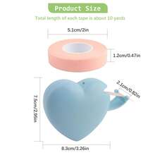 MyAoKuE-Up 13Pcs Cutting Tool And Eyelash Tape Set, Including Cutting Tool And 12 Rolls Of Eyelash Tapes (Pink, Purple, Blue, Green), Breathable False Eyelash Stickers, Invisible Facial Makeup Stickers, Instant Facial Makeup Practice Stickers, Facial Lifting Plastic Stickers. - Multicolor - View 3