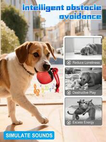 Lanzador automático de pelotas para perros: Juguete interactivo para masticar, 3 modos, activado por movimiento - Resuelve el aburrimiento, mantiene a los cachorros y perros en proceso de dentición entretenidos - Multicolor - Ver 3