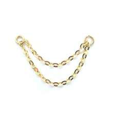 1pc 925 Sterling Silver Agate/Colorful CZ/Opal Earring Chain Accessory, 18K Gold Plated Earring Connector Chain, Convertible Dangle Earrings For Women With Double Pierced Ears - Gold - View 14