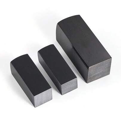 1PC Natural Black Buffalo Horn DIY Seal Raw Material Paperweight Home Decor Kitchen Knife Handle Material Handmade Crafts Making