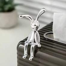 2 tượng thỏ tai dài hoạt hình trang trí, phụ kiện trang trí phòng khách, phòng ngủ, xe hơi, bàn làm việc, đồ trang trí nhỏ xinh cho bàn làm việc văn phòng hiện đại, trang trí quán bar, hiệu sách, quán cà phê, quà tặng cặp đôi, quà sinh nhật, quà tặng tiệc tùng, đạo cụ chụp ảnh - Thỏ con - Xem 6