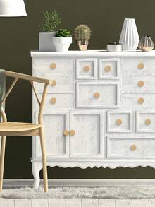 1-3 Tiradores de cajón de ratán, 1,57 pulgadas/40 mm Tiradores de tocador estilo bohemio, Herrajes de manija de gabinete de madera hechos a mano, Tiradores de cajón de ratán tejido con tornillos, Adecuado para gabinetes de cocina, Tiradores de tocador y otros muebles. - tiradores de cajones - Ver 6