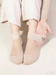 5 Pairs Women's Thin Casual Boat Socks, Summer Low-Cut Non-Slip Breathable Invisible Socks - Multicolor - View 2