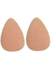 Große Größen unsichtbare Lift Latex Klebeband Wasser Tropfen geformte Brust Blütenblätter Trägerloser BH Futter, geeignet für B-E Körbchen Größen, Beige, Braun, Kaffee, Schwarz - Verschiedenfarbig - Übersicht 16