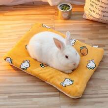 1pc Cute Cartoon Hamster Pet Mat, Thick Pad Suitable For Hamster, Mouse, Guinea Pig And Other Small Pets - Multicolor - View 5