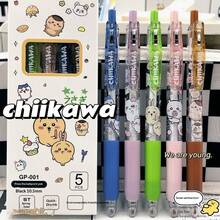 chiikawa Bộ 1 bút bi hoạt hình Gikawa kiểu dáng Ins, chất liệu cao cấp, đầu bút ST màu đen, hình trái tim nữ tính, trong suốt, có cần gạt và ngòi khô nhanh, là món quà hoàn hảo cho người hâm mộ và bạn bè trong dịp lễ. - Nhiều màu - Xem 1
