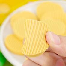 2 Packs Potato Chip Shaped Erasers, Inspired By Potato Chips Design, To Repair Pencil Marks, 4 Erasers Per Pack (Total 8 Erasers) - Sets - View 2