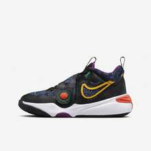 Nike TEAM HUSTLE D 11 SE (GS) 女款滑板休闲鞋 FQ7375-001 - 黑/灰 - 查看 1