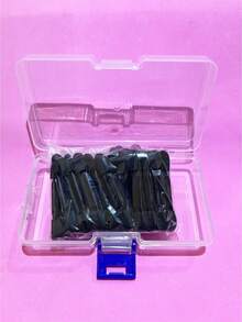 200 piezas de brochas desechables de doble punta para sombras de ojos, brochas de delineador de ojos de doble cara, herramientas de maquillaje - Negro - Ver 9