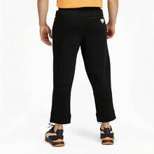 PUMA X PRONOUNCE Collaboration Geometric Print Drawstring Comfortable And Versatile Cropped Casual Sweatpants, Unisex - Black - View 3