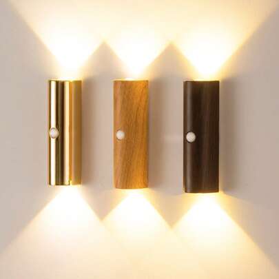 Cordless Smart LED Wall Lamp With Touch Dimming & Motion Sensor, Indoor LED Motion Sensor Wall Light, Eye-Protecting Ambient Light, 1200mAh USB Rechargeable Night Light ,Wireless Magnetic Wall Wash Lights,Suitable For Stairs,Porch,Hallway, Bathroom, Bedrooms, Cabinets, Living Room, Bar Cabinet